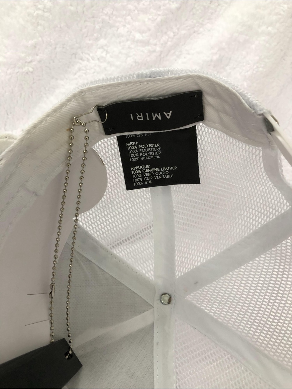AMIRI Classic Embroidered Label baseball cap Trucker Hat - Picture 12 of 13